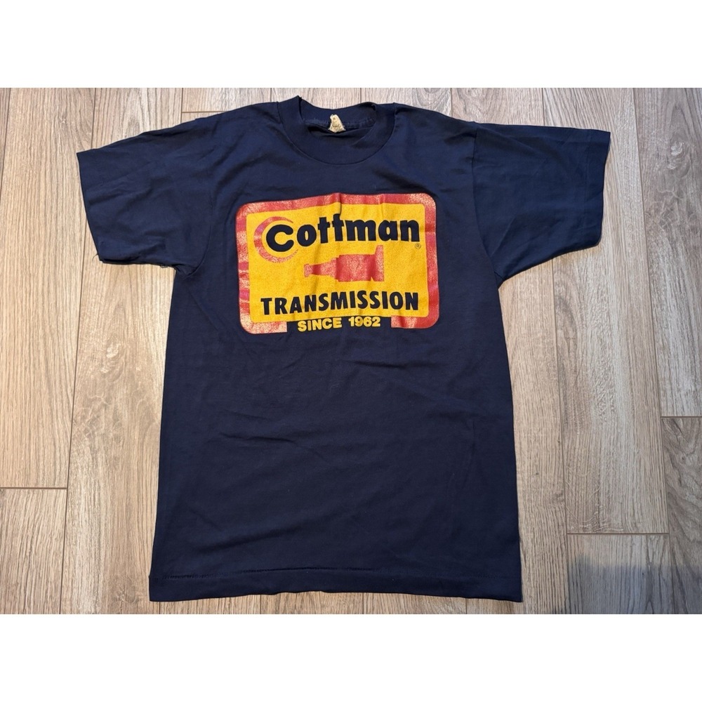 Vintage Coffman Transmission T Shirt‎ Navy Blue Screen Stars Mens Size S
